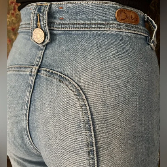 Authentic Bell Bottom Dittos. Light wash denim. - Picture 4 of 4